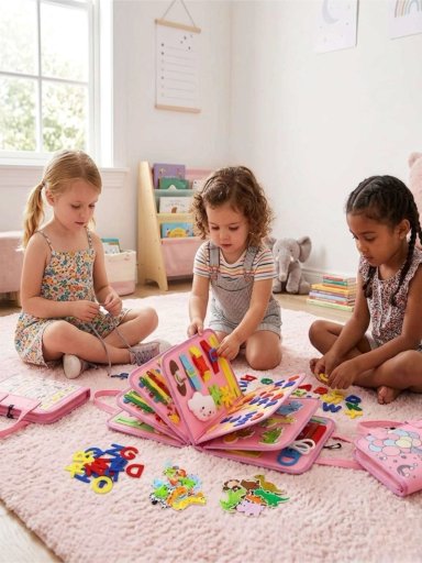 LIBRO DIDACTICO CON TABLERO DE ACTIVIDADES SENSORIAL - 5