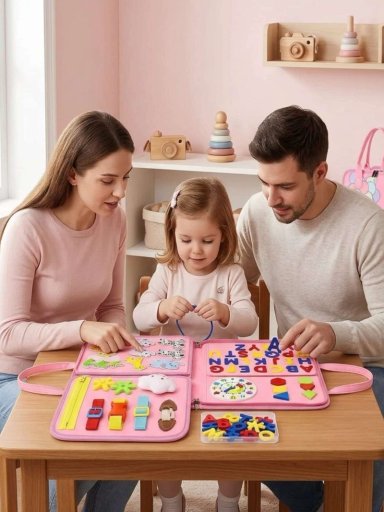 LIBRO DIDACTICO CON TABLERO DE ACTIVIDADES SENSORIAL - 7