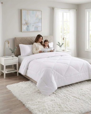 JUEGO DE CAMA CON PLUMON NORDICO SABANAS Y ALMOHADA KING - 5