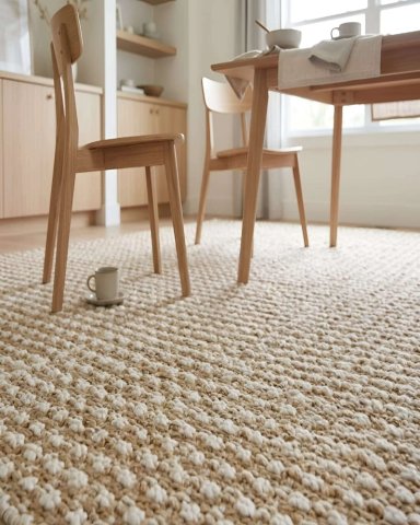 ALFOMBRA DE TEXTURA NATURAL NORDICA RECTANGULAR 160X200 - 3