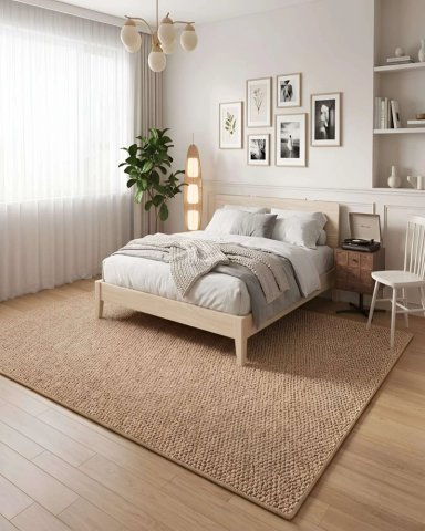 ALFOMBRA DE TEXTURA NATURAL NORDICA RECTANGULAR 240X200 - 4