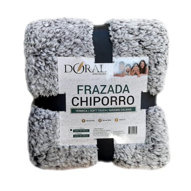 FRAZADA CHIPORRO TWO TONES 1/5 PLAZAS DORAL - 1