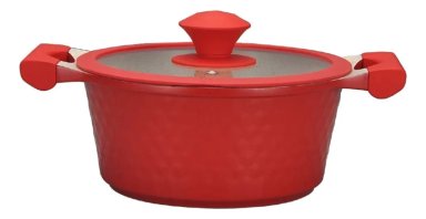 OLLA DIE CAST MARBLE  VOLCANO DI BURANO 24 CMS 4.1L DORAL - 1