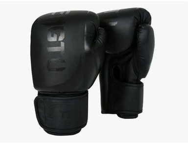 GUANTES DE BOXEO PROFESIONAL DE ALTA CALIDAD  NEGRO - 3