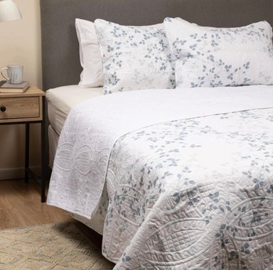 CUBRECAMA COBERTOR 2 PLAZAS QUILT REVERSIBLE - 1