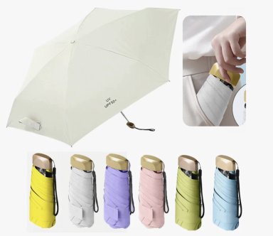 MINI PARAGUAS PLEGABLE PORTATIL ANTI UV - 1