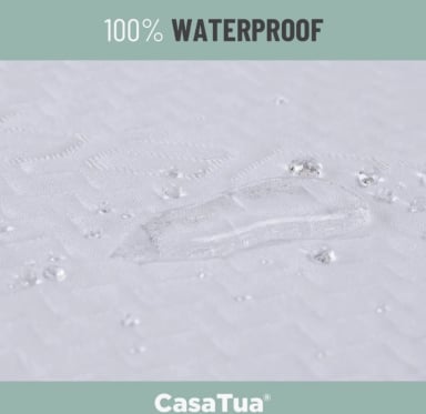 CUBRE COLCHON PROTECTOR IMPERMEABLE BAMBU 2 PLAZAS - 2
