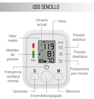 TENSIOMETRO TOMA PRESION DIGITAL - 2