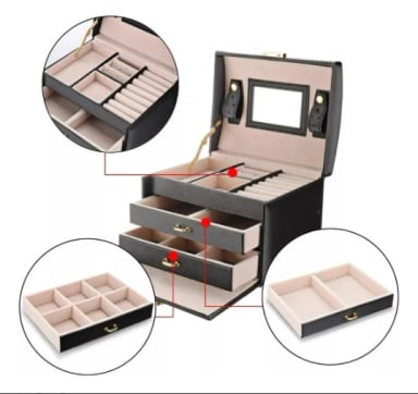JOYERO CAJA TIPO MALETA - 4