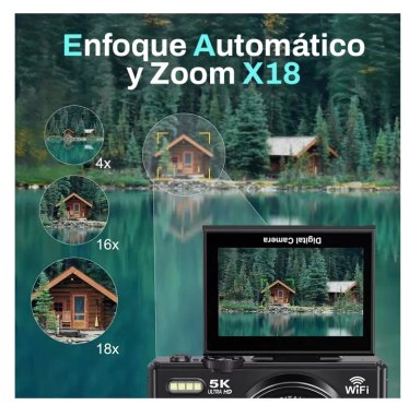 CAMARA 5K DIGITAL FOTOGRAFICA 75MP - 5