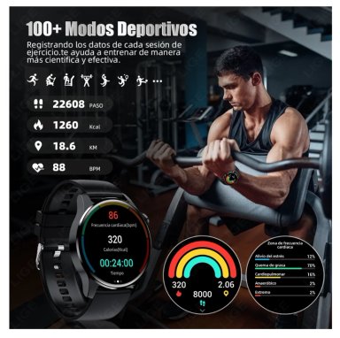 SMARTWATCH HOMBRE RELOJ INTELIGENTE ACERO INOXIDABLE - 6