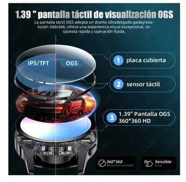 SMARTWATCH HOMBRE RELOJ INTELIGENTE ACERO INOXIDABLE - 9