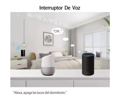 INTERRUPTOR INTELIGENTE WIFI SIN CABLE 2 CANALES - 2