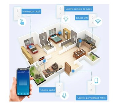 INTERRUPTOR INTELIGENTE WIFI ALEXA 1 CANAL - 4