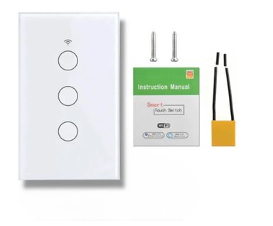 INTERRUPTOR INTELIGENTE WIFI ALEXA 3 CANALES - 4