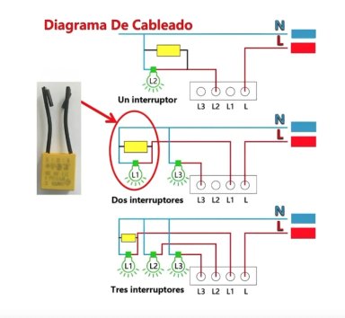 INTERRUPTOR INTELIGENTE WIFI ALEXA 3 CANALES - 5