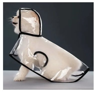 IMPERMEABLE TRANSPARENTE PARA PERRO M - 2