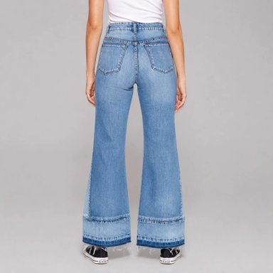JEANS FLARE ELLA CELESTE MOMCHIC CELESTE - 3
