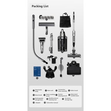 REDKEY ASPIRADORA W12 PRO 3 EN 1 PARA EL HOGAR, MAQUINA DE LAVADO, AUTOLIMPIEZA, 26500PA - 7