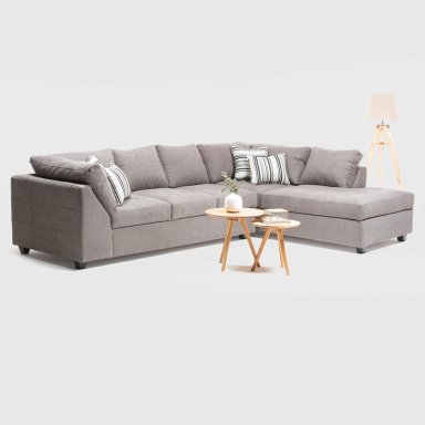 SECCIONAL DERECHO DIVANO SALAH TELA BEIGE - 2