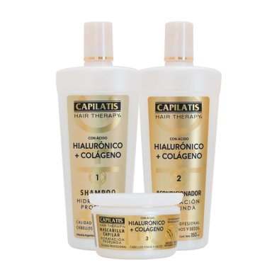CAPILATIS SET HIALURONICO + COLAGENO SHAMPOO + ACONDICIONADOR + TRATAM. - 1