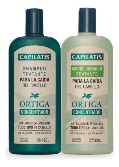 CAPILATIS SET ORTIGA CONCENTRADO TODO TIPO DE CABELLO SHAMPOO + ACONDICIONADOR - 1