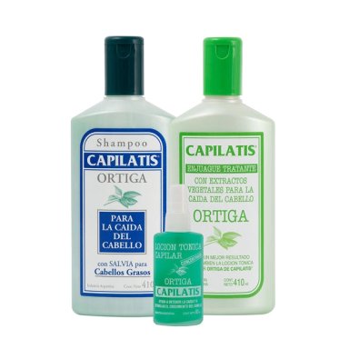 CAPILATIS SET ORTIGA GRASOS SHAMPOO + ENJUAGUE + LOCION - 1