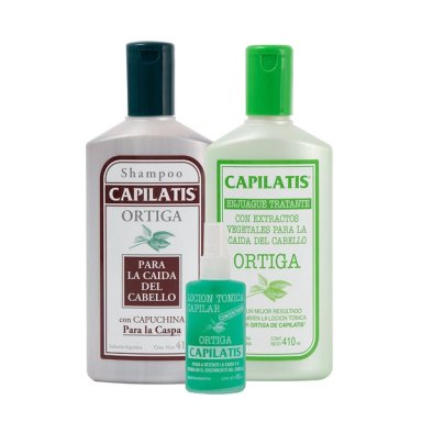 CAPILATIS SET ORTIGA CASPA SHAMPOO + ENJUAGUE + LOCION - 1
