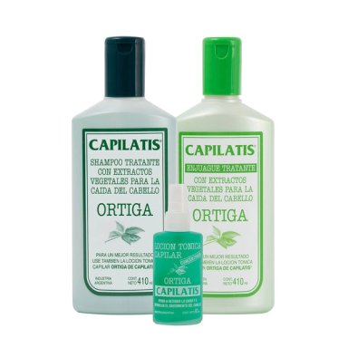 CAPILATIS SET ORTIGA TRATANTE SHAMPOO + ENJUAGUE + LOCION - 1