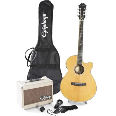 PACK GUITARRA ELECTROACUSTICA EPIPHONE EEP 4NACH1-EU - 1