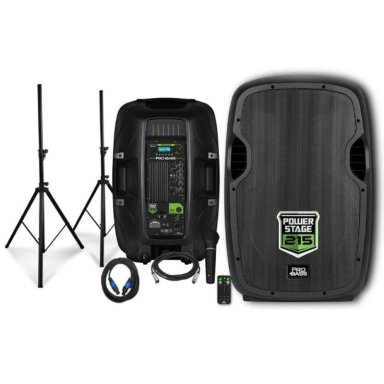 COMBO DE PARLANTES ACTIVO + PASIVO PROBASS POWERSTAGE 215 - 1
