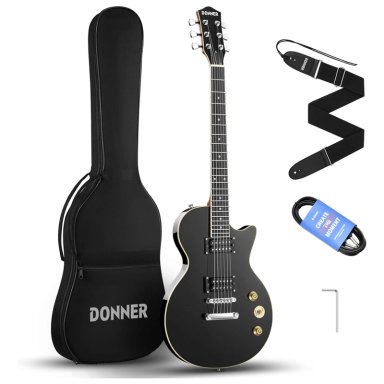 PACK GUITARRA ELE CTRICA CON BOLSO DONNER DLP-124B - 1