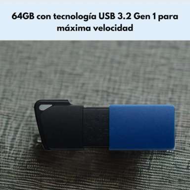 PENDRIVE KINGSTON USB 3.2 64GB EXODIA M DTXM COLOR AZUL - 2