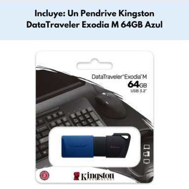 PENDRIVE KINGSTON USB 3.2 64GB EXODIA M DTXM COLOR AZUL - 8