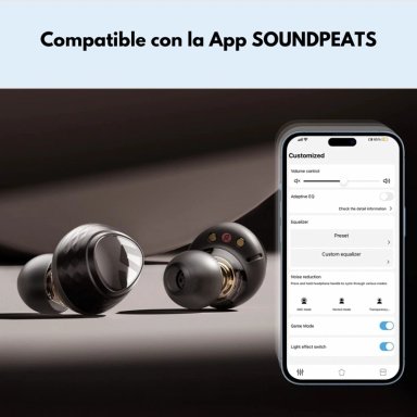 AUDIFONOS INALAMBRICOS HI-RES Y LDAC SOUNDPEATS ENGINE 4 - 9