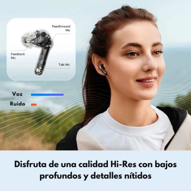 AUDIFONOS BLUETOOTH ANC HIRES 26HR IPX5 SOUNDPEATS AIR5 PRO - 4