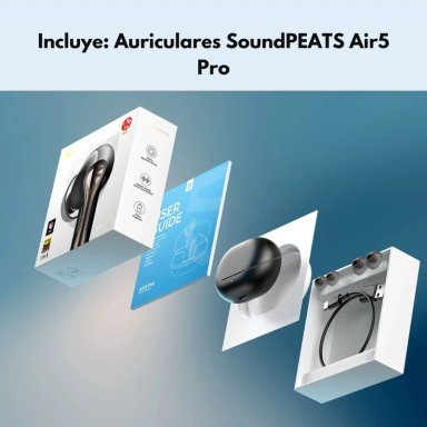 AUDIFONOS BLUETOOTH ANC HIRES 26HR IPX5 SOUNDPEATS AIR5 PRO - 9