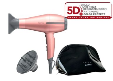 SECADOR DE CABELLO GAMA TEMPO 5D SENSI ROSE - 5