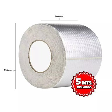 PACK X3 CINTA TAPAGOTERA IMPERMEABLE DE BUTILO 5 METROS - 3