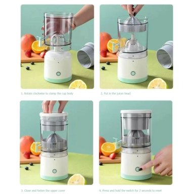MAQUINA EXTRACTOR DE JUGO, EXPRIMIDOR ELECTRICO PORTATIL DE CITRICOS - 2