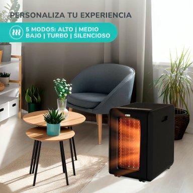 ESTUFA INFRARROJA GOLDEN TUBE 2000W KH-950 (KEI-GOLDEN01) NEGRA - 4
