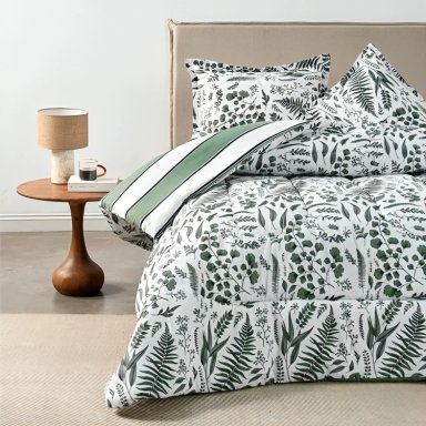 PLUMON ESTAMPADO 2 PLAZAS / GREENERY – CANNON - 1