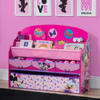 ORGANIZADOR DE LIBROS Y JUGUETES DELUXE INFANTIL  MINNIE MOUSE DISNEY - 5 CONTENEDORES DELTA CHILDRE - 3