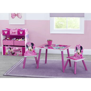 SET JUEGO DE MESA Y ORGANIZADOR INFANTIL  MINNIE MOUSE DELTA CHILDREN - 2