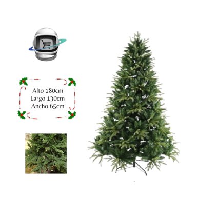 ARBOL DE NAVIDAD 180CM HOJAS RAMAS - 1