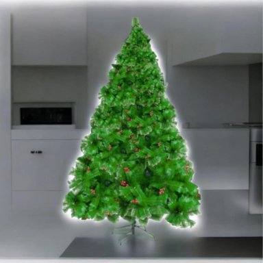 ARBOL DE NAVIDAD 210CM BERRIES PIÑA RAMAS FRONDOSO - 3