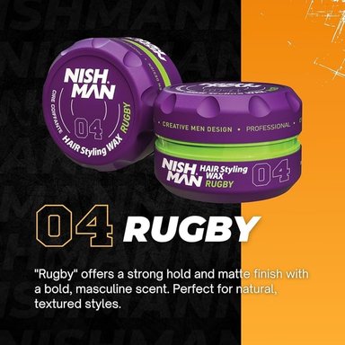 CERA PARA PEINAR HAIR WAX RUGBY 04 NISHMAN - 3