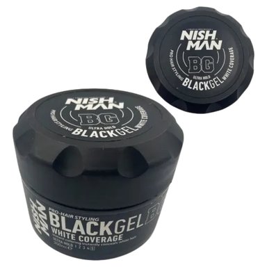 CERA PARA PEINAR BLACK GEL CERA PARA PEINAR  NISHMAN - 1