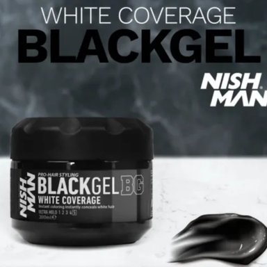 CERA PARA PEINAR BLACK GEL CERA PARA PEINAR  NISHMAN - 2