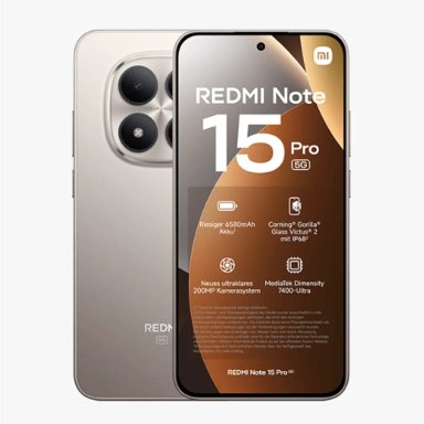 XIAOMI REDMI NOTE 15 PRO 5G 8GB RAM 256GB ROM 200MPX 4K RESISTENTE AGUA IP68 CAMARA AI TITANIUM - 1